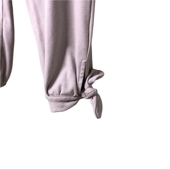 Lulu’s Skye Joggers Knit Light Grey Tie Ankle Size Small Loungewear - Picture 5 of 10